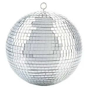 Bola de discoteca con espejo de 8 pulgadas, Bola de discoteca colgante de plata fresca y divertida, decoraciones grandes para fiesta, diseño de fiesta
