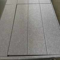 Panneaux acoustiques modernes en polyester à rainures en V pour une absorption acoustique et une réduction du bruit supérieures