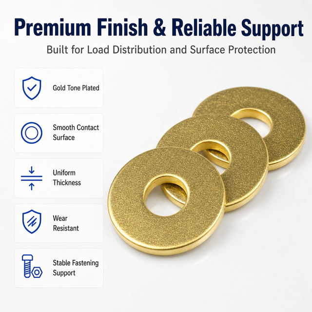 Decorative Hardware Installation Brass Plain Gasket Shim High Hardness Load Support Top Quality Reliable Performance
