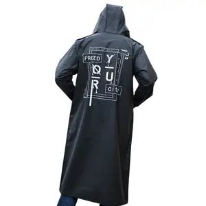 Hiking Cool Black Rain Poncho Customized EVA Multi機能Raincoats