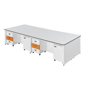 โต๊ะปฏิบัติการสแตนเลส TMOON ทนการกัดกร่อน สำหรับโรงเรียน โรงพยาบาล โรงงาน ใช้สำหรับการทดลอง ปรับแต่งขนาดได้ - Product Image 6