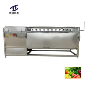 Máquina automática de frutas y verduras Limpieza de manzanas Pelador de jengibre Lavadora de patatas