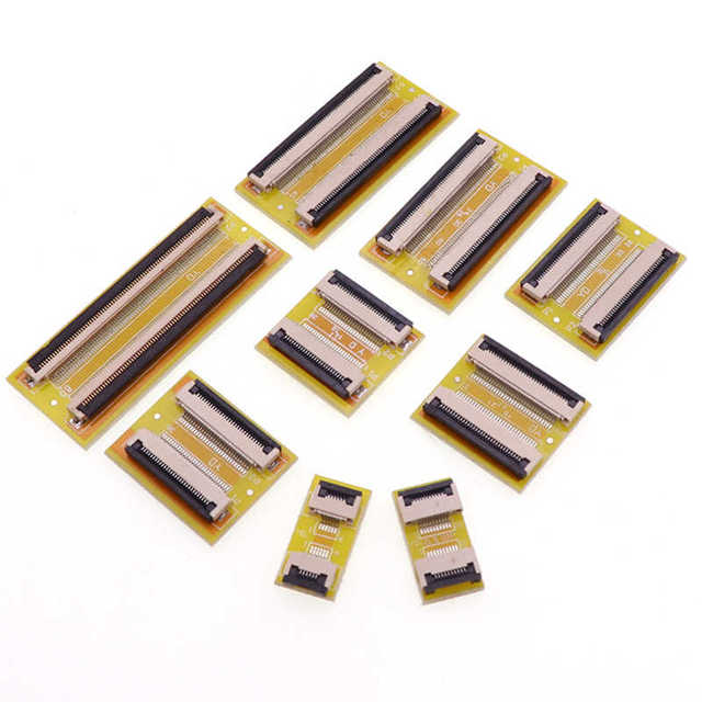 FFC/FPC Flexible Cable Extension Board and Adapter Board with 0.5MM/1MM Spacing for 4P/6/8/10/12/14/15/16/18/20//30/40/50/60/80P