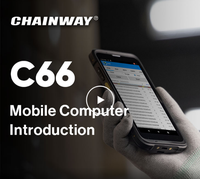 Chainway C66 Industrial PDA con 5,5 pulgadas UHF RFID Impinj E510 procesador octa-core Android OS 2D escáner de código de barras