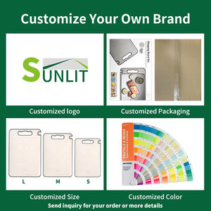 Gadgets de cuisine 2026 Nouvelle planche à découper dégivrante double face 4 en 1 avec broyeur à couteaux Planche à découper dégivrage - Product Image 6