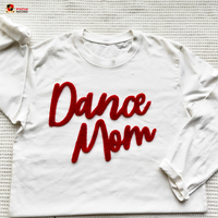 Patchs de cheerleading thermocollants personnalisés en gros, grandes broderies chenille de lettres pour vêtements, t-shirts, sweats à capuche, sacs, pantalons