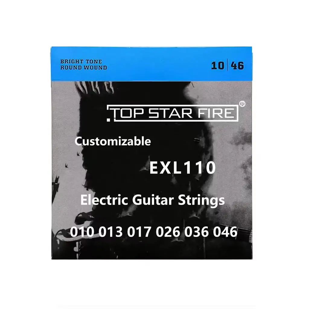 卸売ギター弦EXL11010-46oemカスタムセット/パック1-6スチールニッケル巻きエレキギター弦レギュラーライトゲージ用