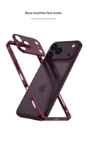 Coque de téléphone anti-chute avec protection magnétique en métal pour objectif d'appareil photo, design professionnel électroplaqué, compatible iPhone 12 13 14 15 16 17 18