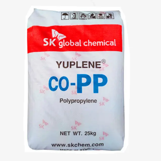 पीपी कच्चे सामग्री B380G कोरिया एसके उच्च प्रवाह प्रभाव प्रतिरोधी copolymer polypropylene घर उपकरण घटक YUPLENE