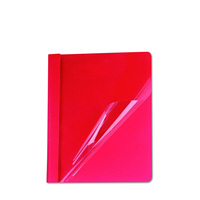 Carpeta de Presentación de Papel de Lino Personalizada 2027, Reciclable, con Cubierta Transparente de Plástico PP, Impresión en Relieve, Cierres de Plástico - Nuevo