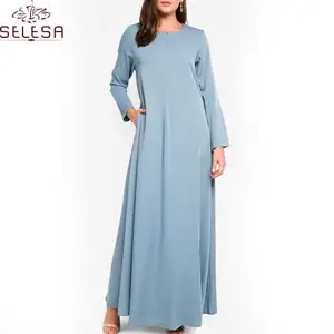 Neuer stilvoller Maxirock Dubai Elegante lange Röcke für Frauen Seiden kaftan Kleid