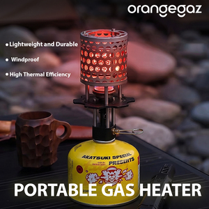 Poêle chauffant en acier inoxydable en gros pour usine, mini-réchaud à <span class=keywords><strong>gaz</strong></span> à <span class=keywords><strong>chauffage</strong></span> rapide, mini-réchaud au butane pour le camping et les voyages en hiver - Product Image 1
