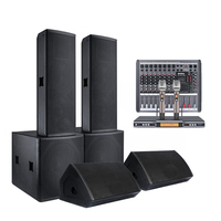 Enceinte colonne audio professionnelle SHOW Q212S avec double caisson de basses de 12 pouces, 1000W, 2 unités, caisson de basses inversé