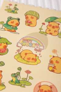 Adesivi personalizzati Vigreat con design a cartoni animati e anime, stile timbro, autoadesivi per lavoretti, cancelleria e decorazioni quotidiane - Product Image 4