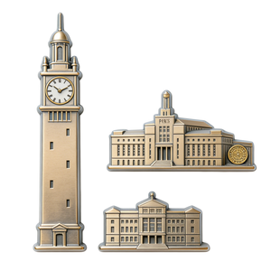 Imán de nevera de metal barato estilo Art Deco, personalizado con foto de <span class=keywords><strong>ciudades</strong></span> turísticas de Italia, <span class=keywords><strong>Portugal</strong></span> y España, recuerdo de graduación. - Product Image 3