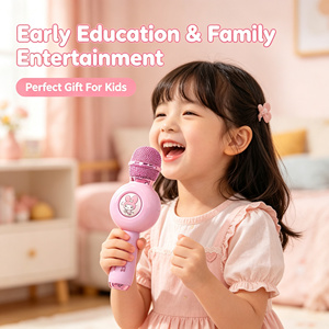 ไมโครโฟนคาราโอเกะไร้สายสำหรับเด็ก Sanrio รุ่น Kuromi Melody Cinnamoroll พร้อมลำโพงและฟังก์ชั่นเปลี่ยนเสียงสำหรับเด็ก - Product Image 3