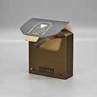 Offre Spéciale Logo personnalisé filtre en papier jetable café boîtes personnalisées papier Kraft papier filtre à café de qualité alimentaire plat