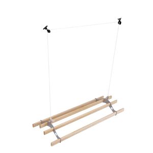 Vente en gros de <span class=keywords><strong>porte</strong></span>-serviettes extensible en aluminium et support de sèche-linge <span class=keywords><strong>suspendu</strong></span> pour le balcon et le <span class=keywords><strong>plafond</strong></span> - Product Image 2