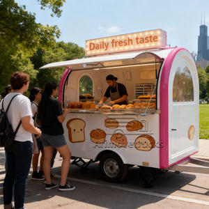 Nuevo diseño <span class=keywords><strong>de</strong></span> gama alta portátil Mini postre suave bebida fría <span class=keywords><strong>dulce</strong></span> Snack Snow Cone Remolque Food Truck Building - Product Image 3