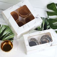 Boîte à pâtisserie de style japonais en gros pour gâteau au matcha, mousse, dessert, emballage en papier avec logo personnalisé imprimé