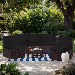 Surewalhome đệm ghế sân hiên chống nước đệm ghế ngoài trời chống trượt Đệm thay thế đệm đồ nội thất sân hiên có vỏ bọc - Product Image 3