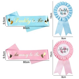 Set de Banderín y Roseta para Baby Shower, Banderín para Futura Mamá y Banderín para Futuro Papá - Product Image 6