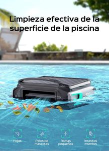 Limpiador de Piscinas Automático WYBOT F1 con Batería Solar, Limpia la Superficie del Agua, Aplicación Inteligente, Funcionamiento Continuo 24h, Robot Inalámbrico para Todas las Piscinas - Product Image 3