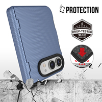 Coque de téléphone antichoc mate avec anneau support pour iPhone 18 Duo