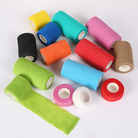 Vente en gros de bandages élastiques auto-adhésifs non tissés pour la protection des poignets, des chevilles et des genoux lors des activités sportives, de l'entraînement et des soins, en rouleau