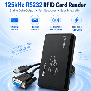 Lector de Tarjetas RFID Compacto de 125kHz con Interfaz RS232, Respuesta Rápida, Lector de Tarjetas de Identificación Inteligente para Sistemas de Estacionamiento y Control de Acceso a Puertas - Product Image 3