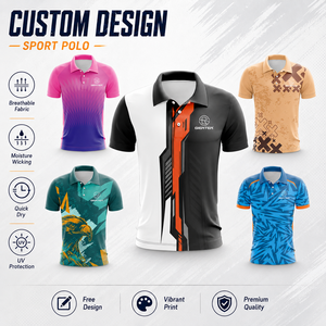 Camiseta Polo Deportiva Personalizada Premium, Transpirable, para Golf, Uniforme <span class=keywords><strong>de</strong></span> Equipo para Hombres y Mujeres, Fabricante - Product Image 1