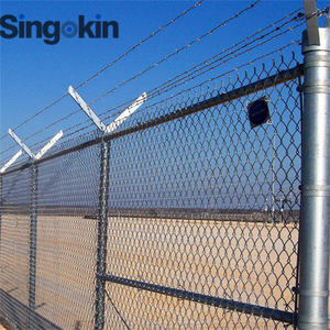 Panneaux de clôture à maillons de chaîne de 3mm 4mm Rouleaux de mailles enduites Cyclone Farm Wire Chain Utilisé Clôture en métal galvanisé - Product Image 4