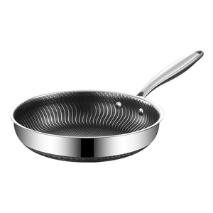 Double-sided Induction Cooker Stainless Steel Non-stick Fried Egg Steak Flat Bottom Frying Pan