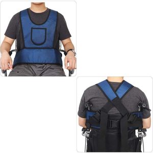 Arnés de seguridad azul para silla de ruedas portátil KUNZONG-89 para usuarios de sillas de ruedas - Product Image 2