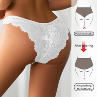 Culottes sexy pour femmes en gros, imprimé floral, taille basse, élégance, en dentelle forgée, style bikini