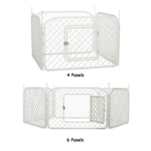 Due Dimensioni Eco-Friendly Grande Esercizio di Plastica 4-Panel 6-Panel Pet Dog Box