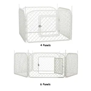 Two Size Eco-Friendly Large Exercise Plastic 4-Panel 6-Panel Pet Dog Playpen