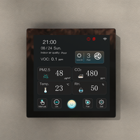 Panneau de commande intelligent WiFi Tuya LCD couleur pour système CVC, compatible avec les moteurs de ventilateurs AC/EC/DC et les récupérateurs pour maison connectée