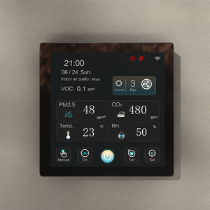 LCD đầy màu sắc tuya wifi thông minh HVAC hệ thống bảng điều khiển cho nhà thông minh AC EC DC động cơ quạt điều khiển thông minh - Product Image 1
