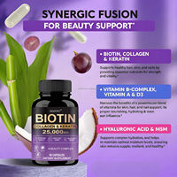 Complément alimentaire pour la croissance des cheveux, capsules pour cheveux pour femmes, biotine et collagène, capsules avec vitamine collagène pour les ongles, les cheveux et la peau