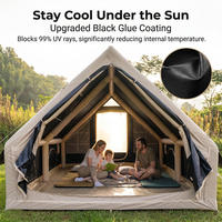 Tente de camping gonflable, imperméable, coupe-vent, pour l'extérieur, construction rapide, tente familiale pour fêtes, cabane gonflable