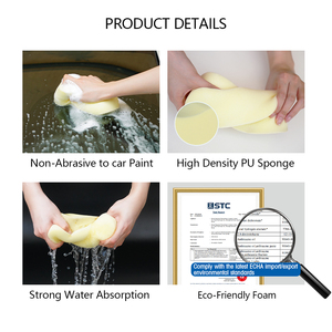 Nhà Máy Bán buôn mật độ cao Rửa Xe Làm sạch miếng bọt biển với tổ ong nén cho xe waxing và chăm sóc cơ thể - Product Image 2