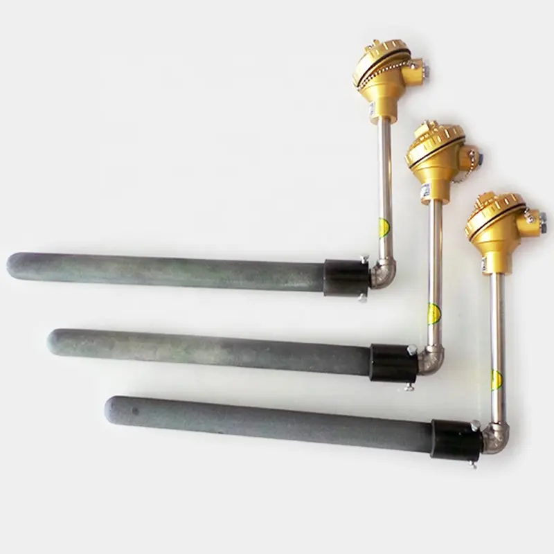 Sensor Suhu Tipe K Thermocouple Pemanas SiC Terintegrasi dan Thermocouple Tabung Nitrida Silikon untuk Mandi Aluminum Cair