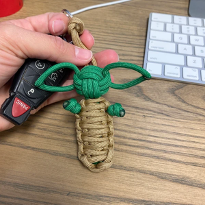 Bébé <span class=keywords><strong>Yoda</strong></span> lanière corde <span class=keywords><strong>porte</strong></span>-clés 550 tressé Paracord tissé Animal corps Kit voiture <span class=keywords><strong>porte</strong></span>-clés pour sac à dos fermeture éclair <span class=keywords><strong>porte</strong></span>-clés - Product Image 5