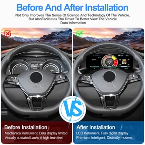 LCD Digital Instrument Cluster Dashboard Upgrade <b>Speedometer</b> Panel <b>for</b> VW Volkswagen Tiguan L 2017-2021 - Product Image 3
