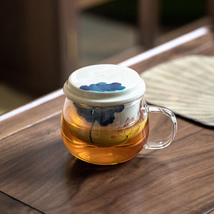 <span class=keywords><strong>Tazza</strong></span> <span class=keywords><strong>da</strong></span> tè in vetro <span class=keywords><strong>con</strong></span> <span class=keywords><strong>filtro</strong></span> in ceramica per uso domestico e ufficio - Product Image 4