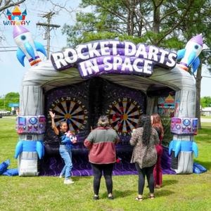 Nouveau jeu de lancer de haches cosmiques Carnival 2025, jeu de fléchettes spatiales à double voie, gonflable en PVC pour parc d'aventure intérieur - Product Image 6