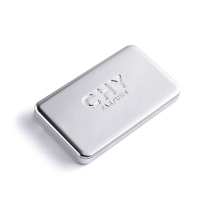 Wholesale Portable Shiny Type Pocket <b>Rectangle</b> Metal Cosmetic Makeup <b>Mirror</b> - Product Image 3