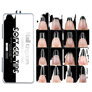 Puntas de <span class=keywords><strong>Uñas</strong></span> de Gel Suave Ultrafinas para Extensión, 150 Unidades, Marca Privada, Cobertura Completa, Almendradas, Cortas, Cuadradas, para Venta al por Mayor en Salones - Product Image 1