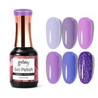 Gelsky Professional Jelly Gel Polish Set Manucure Nail Colors Soak Off Led Uv Gel Nail Polish